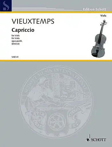 Exclusive Offer Vieuxtemps, H.: Capriccio Op. Posthumous (viola)
