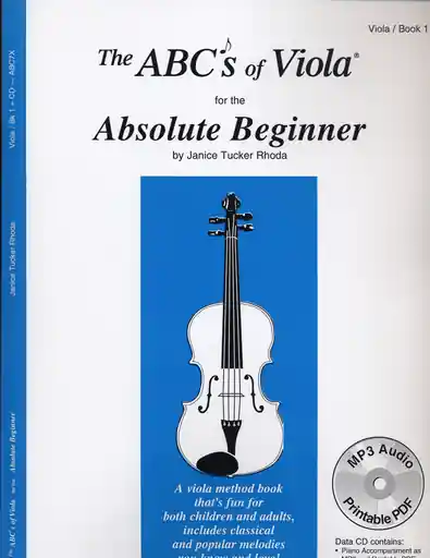 Rhoda: The ABC's of Viola for the Absolute Beginner, Bk.1 (viola)(CD) Trusted Brand