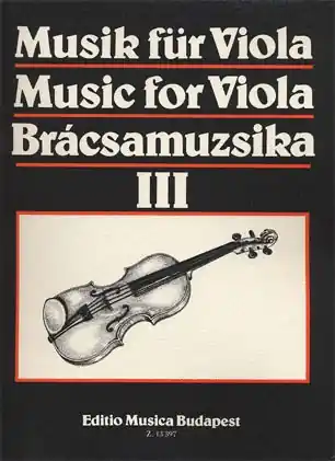 Free Shipping Szeredi (editor): Music for Viola Vol.3 (viola & piano)