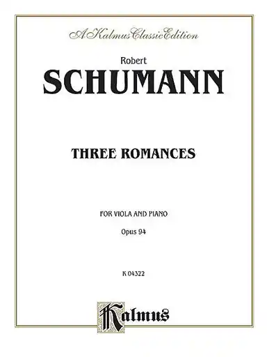 Schumann, Robert: Three Romances Op.94 (viola & piano) Direct From Manufacturer