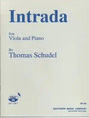 Don’t Miss Out Schudel, Thomas: Intrada (viola & piano)