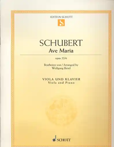 Instant Buy Schubert, F. (Birtel, arr.): Ave Maria, Op. 52, No. 6 (viola and piano)