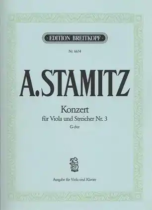 Stamitz, Karl: Concerto #3 in G (viola & piano) Hot Deal