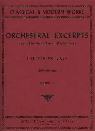 Zimmerman: Orchestral Excerpts Vol.4 (bass) Luxury