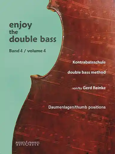 Reinke, Gerd: Enjoy the Double Bass, thumb position Vol. 4 (bass) Weekend Sale