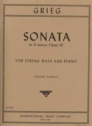 Grieg, Edvard: Sonata Op.36 (bass & piano) Free Returns