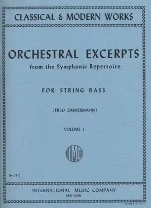 Clearance Zimmerman: Orchestral Excerpts Vol.1 (bass) IMC