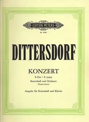 Sale Dittersdorf, K.D. (Tischer-Zeitz): Bass Concerto in E major (bass & piano)