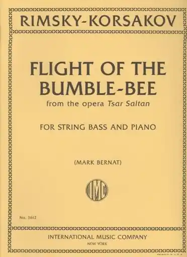 Big Sale Rimsky-Korsakov, N. (Bernat): Flight of the Bumble Bee (Bass and Piano)