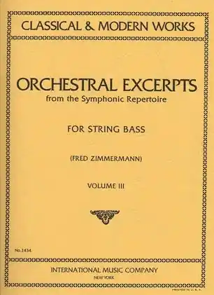 Zimmerman, Fred: Orchestral Excerpts Vol.3 (bass) IMC Premium