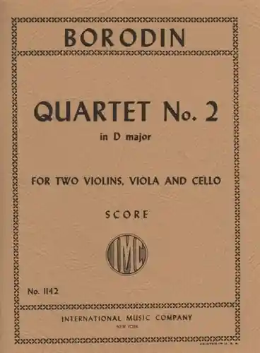 Final Sale Borodin, Alexander: Miniature Score, String Quartet No. 2 in D (INTERNATIONAL)
