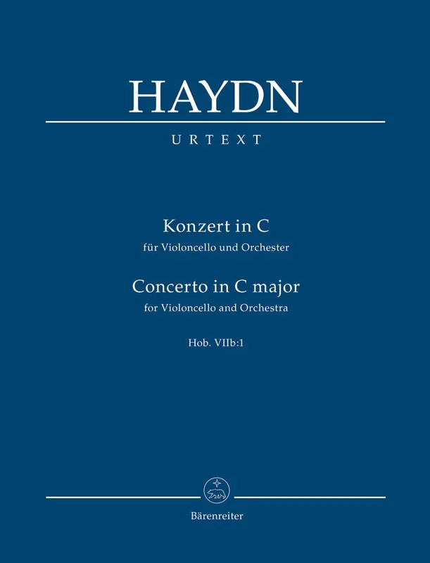 Haydn, Joseph (Gerlach): Concerto for Violoncello and Orchestra in C major,Hob.VIIb:1 (Study score) Barenreiter Urtext Latest