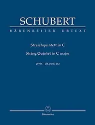 Warranty Included Schubert, Franz (Chusid): SCORE String Quintet in C, D956 (string quintet) Barenreiter Urtext
