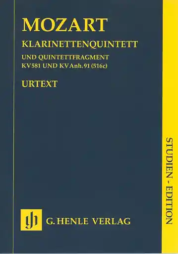 Hot Picks Mozart, W.A. (Wiese, ed):Clarinet Quintet K.581, urtext (score)