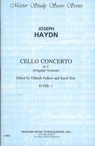 Direct From Factory Haydn, J. (Pulkert & Solc): (Score) Cello Concerto in C, Hob. VIIb: 1 (cello, and orchestra)