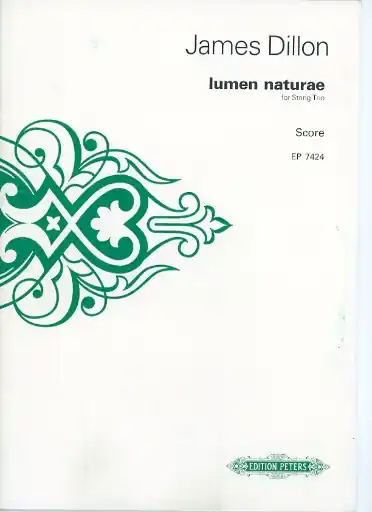 Dillon, J.: (Score) Lumen Naturae for String Trio (string trio) Limited Offer