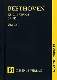 Exclusive Beethoven, L.van (Raphael, ed.): Piano Trios Vol.1, urtext (score)
