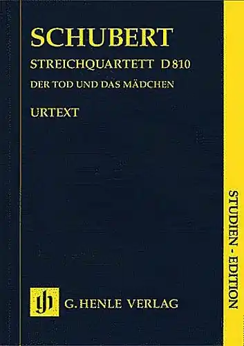 Schubert, F. (Haug-Freienstein): String Quartet in D minor, D 810, "Death and the Maiden" (score) Final Sale