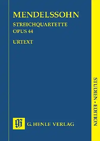 Mendelssohn, F. (Hertrich, ed.): String Quartet, Op. 44, Nos. 1-3, urtext (score) New Release