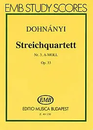 Buy Direct Study Score. Composed by Ernst Von Dohnanyi (1877-1960) and Ern. EMB. 60 pages. Editio Musica Budapest #Z40130. Published by Editio Musica Budapest (HL.50485998).