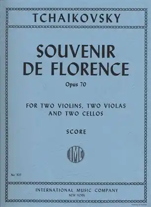 Tchaikovsky, P.I.: (Score) Souvenir de Florence, Op.70 (string sextet) Professional Grade