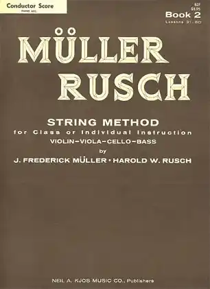 Hot Deal Muller, J.F. & Rusch, H.W.: (Score) String Method, Bk.2 (piano accompaniment)