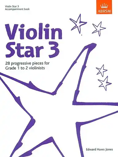 Jones, Edward Huws: Violin Star 3-Accompaniment book Direct From Factory