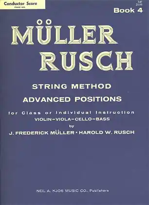 Discount Muller, J.F. & Rusch, H.W.: (Score) String Method, Bk.4 (piano accompaniment)