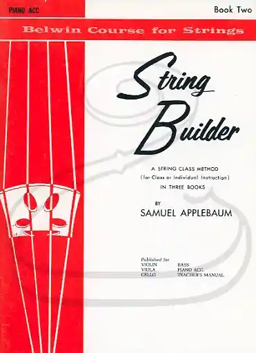 Super Sale Applebaum: String Builder, Bk.2 (piano accompaniment) Belwin