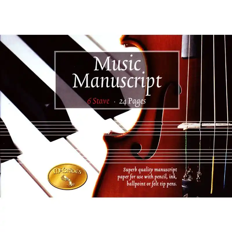 Money Back Guarantee Music Manuscript Book (ID: GM80012)