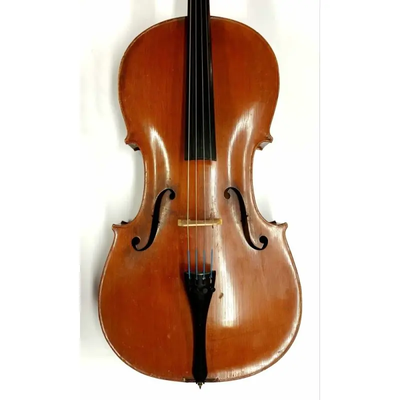 German cello 4\\/4 circa 1900 2 piece back, light flame, bow and hard case. Good condition. Buy Direct