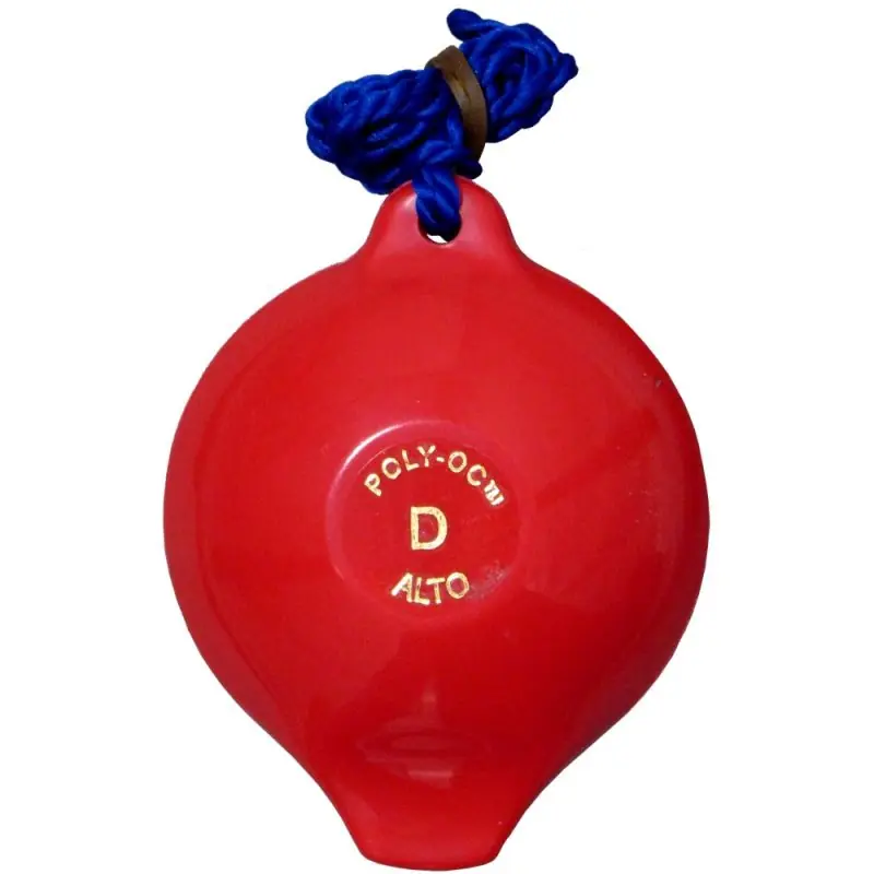 Exclusive Polyoc 4 Hole Ocarina, Red