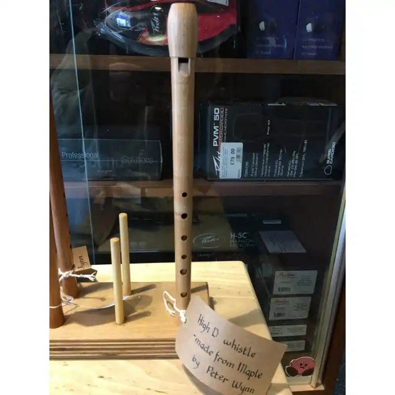 Best Price Peter Wynn Solid Maple High D Whistle. Made in Southampton UK.