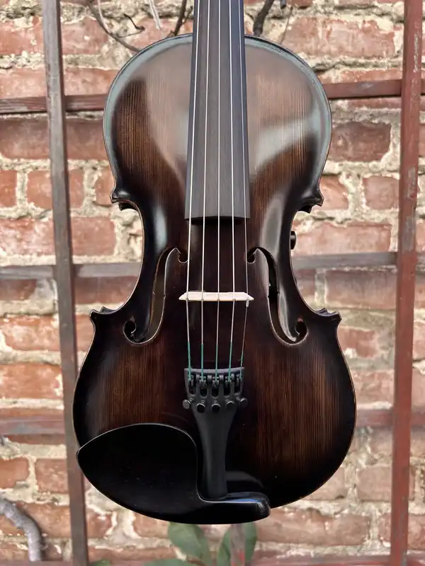 REALIST electric 5-string Pro E-Series violin feat. Instant Active with BLACK finish, Wittner pegs & case Free Returns