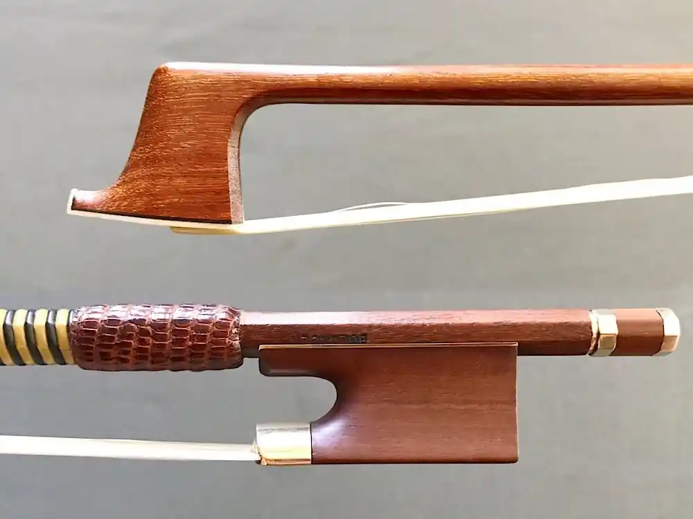John Bolander gold/mountain mahogony violin bow #833, USA, 60.0g While Supplies Last
