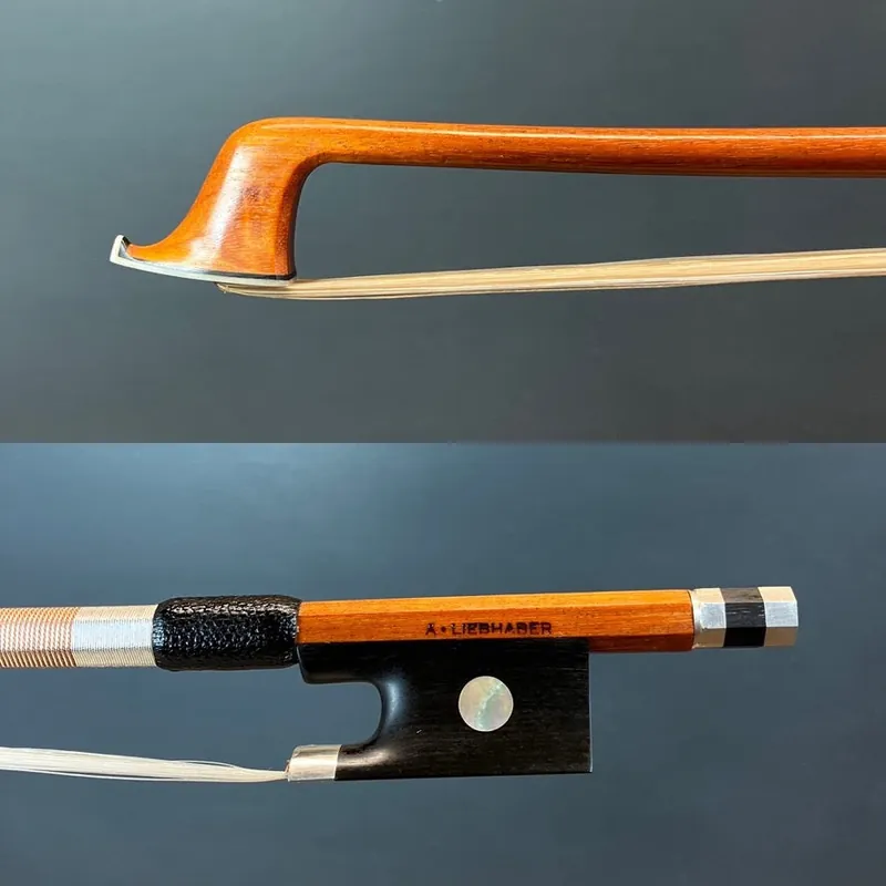 Abe Liebhaber violin bow, silver mounted, San Diego, CA, USA, 58.1g Holiday Sale
