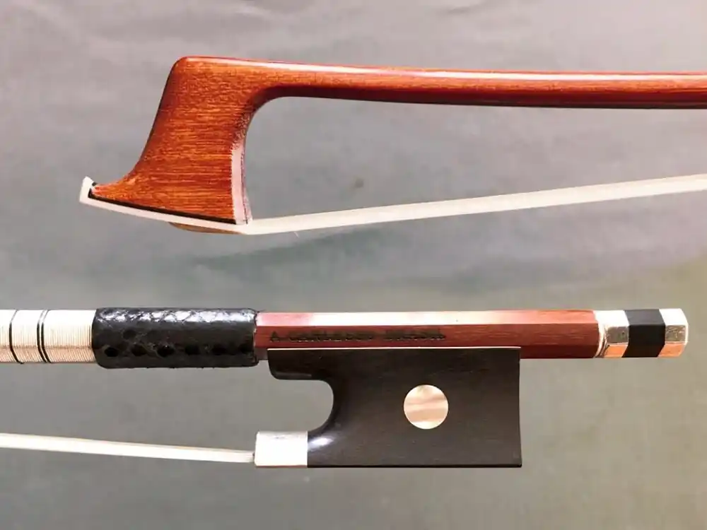 Special Offer A. CARLESSO silver PECCATTE replica violin bow from ARCOS BRASIL, 59.9g