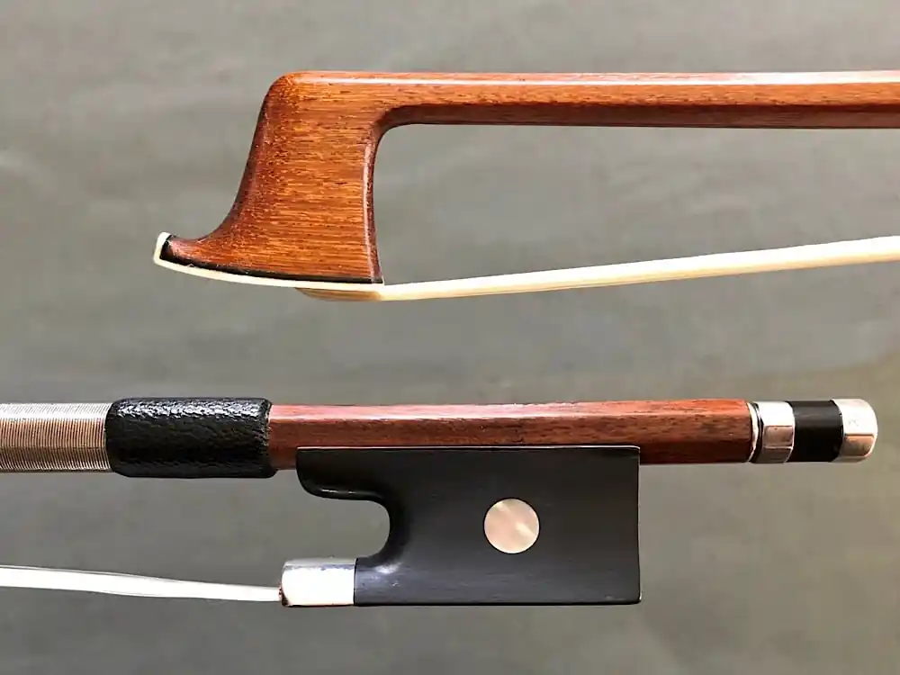 Editor’s Pick TOURTE silver-mounted violin bow, GERMANY, 55.4g