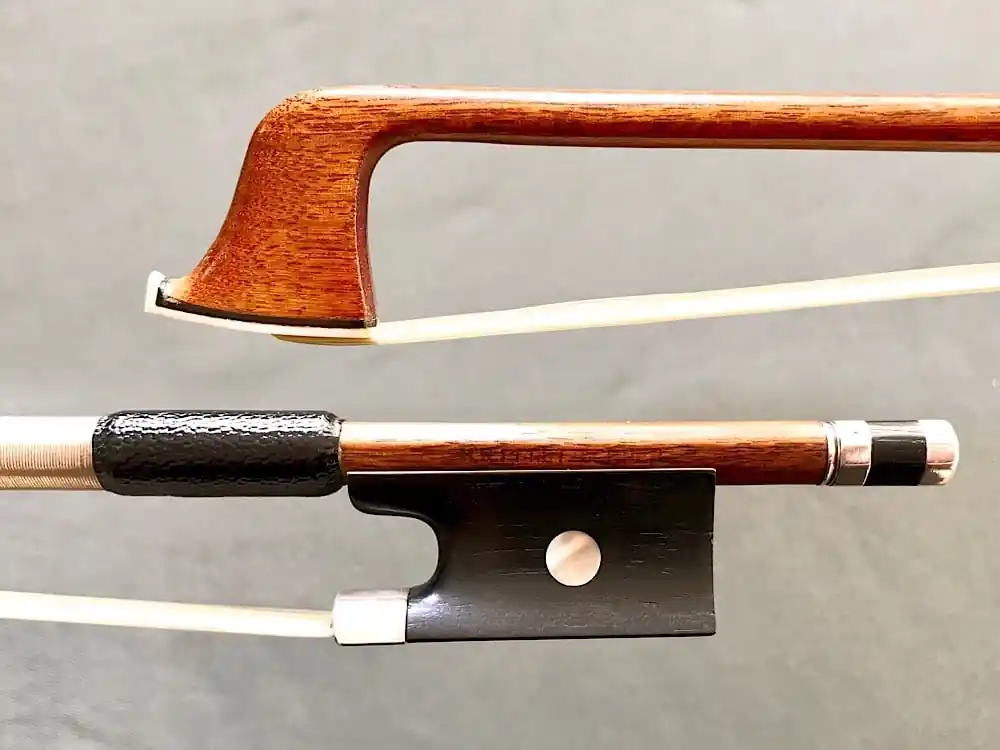 H.R. PFRETZSCHNER violin bow, ebony silver, 58.1g, GERMANY Mega Sale