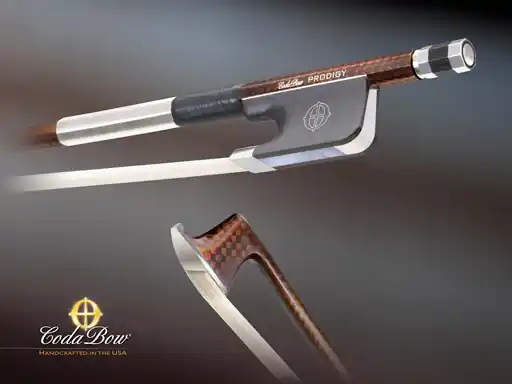 Direct From Factory CodaBow GLOBAL PRODIGY 3/4 viola bow, with GlobalBow Technology, carbon fiber, USA