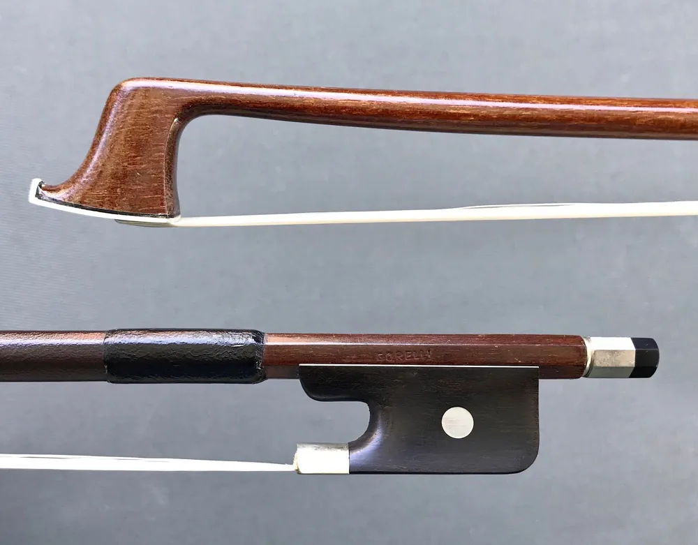 "Corelli" viola bow, ebony & nickel | Metzler Violins Secure Checkout