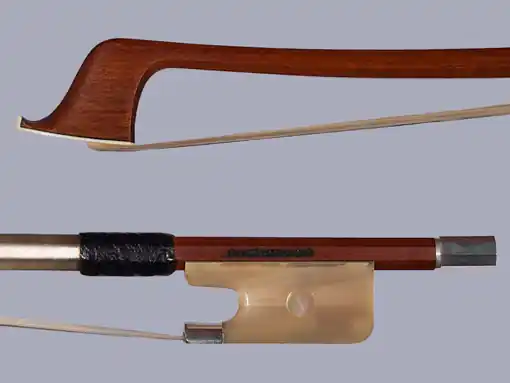 *K. MÜLLER*** Pernambuco cello bow horn/silver, GERMANY Free Returns