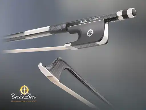 Coda DIAMOND SX Cello bow, with GlobalBow Technology (Full Size), USA Fresh Stock