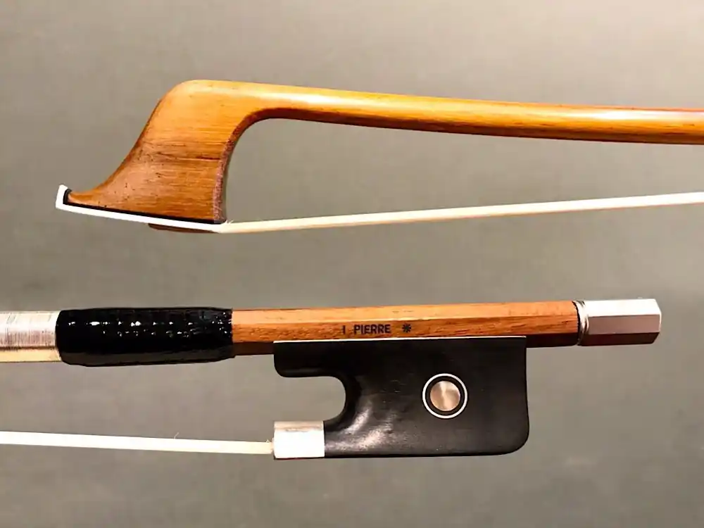Modern JonPaul IPE silver 4/4 cello bow with ebony frog with Parisian eye