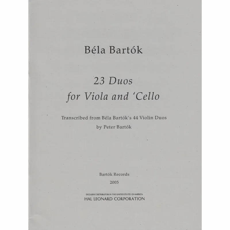 Best Seller 23 Duets for Viola and Cello