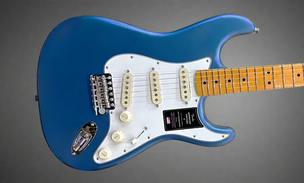 American Vintage II 1973 Stratocaster - Lake Placid Blue w/Maple– Dave's Guitar Shop Crafted