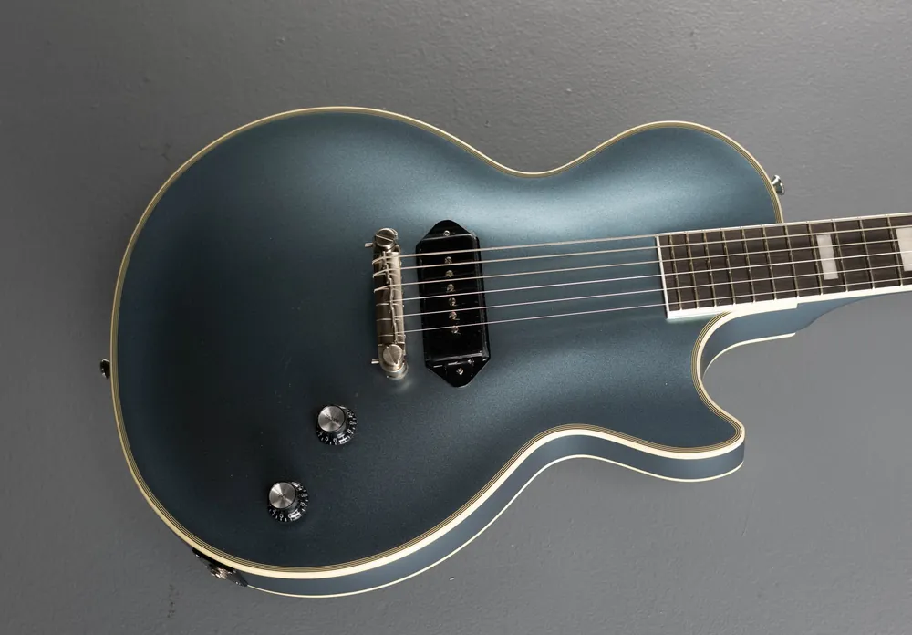 Jared James Nichols "Blues Power" Les Paul Custom - Aged Pelham Blue– Dave's Guitar Shop Genuine