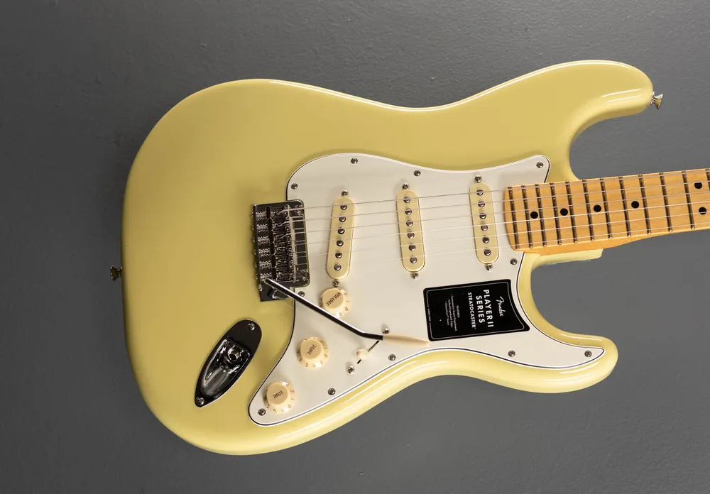 Player II Stratocaster - Hialeah Yellow– Dave's Guitar Shop Sale
