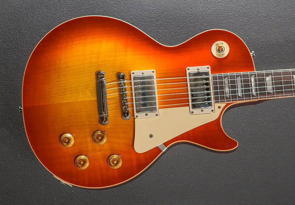 1958 Les Paul Standard Reissue - Washed Cherry Sunburst– Dave's Guitar Shop Big Sale