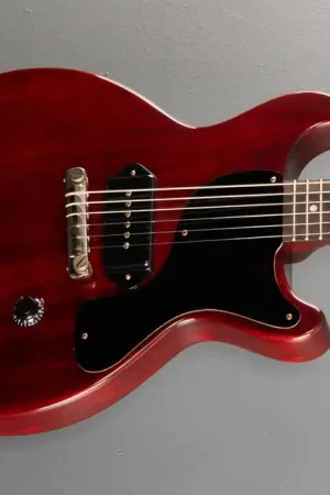1958 Les Paul Junior Double Cut Reissue - Cherry Red– Dave's Guitar Shop Latest